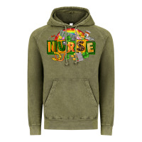 Vintage Olive nurse st patricks Vintage Hoodie - FaDigitalArtStudio