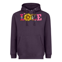 Plum love sunflower valentines day Heavyweight Hoodie - AdoDesignShop
