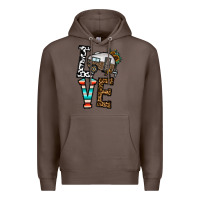 Coffee love caravan Premium Hoodie - CowhideDigitalArt