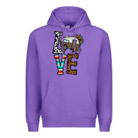 Purple love caravan Premium Hoodie - CowhideDigitalArt