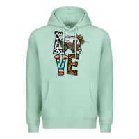 Seafoam love caravan Premium Hoodie - CowhideDigitalArt