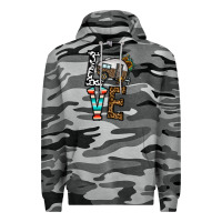 Slate Camo love caravan Premium Hoodie - CowhideDigitalArt