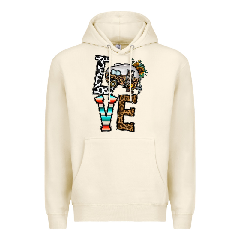 Love Caravan Premium Hoodie by CowhideDigitalArt | Teevron