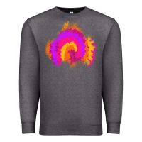 Charcoal Heather tie dye glitter patch Premium Sweatshirt - AdoDesignShop