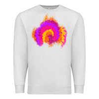 Oatmeal Heather tie dye glitter patch Premium Sweatshirt - AdoDesignShop