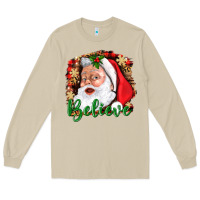 Mushroom Believe And Santa Long Sleeve Tee - BundleAndBundleShop