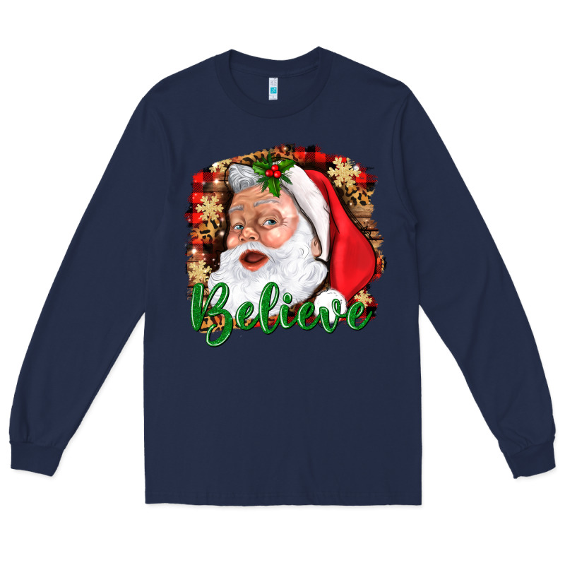 Believe And Santa Long Sleeve Tee by BundleAndBundleShop | Teevron