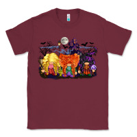Burgundy hocus pocus gnomes Classic Tee - CowGirlArtShop