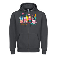 Teacher Coffee Cup Zipper Hoodie | Teevron