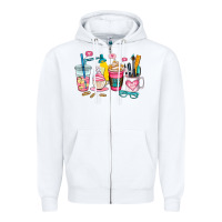 White teacher coffee cup Zipper Hoodie - AdoDesignShop