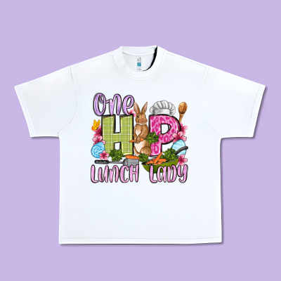 Easter Day One Hip Lunch Lady Urban Heavy Tee Designed By Oliviacreatesart