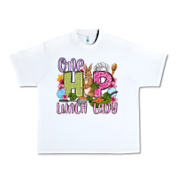 White Easter Day One hip Lunch Lady Urban Heavy Tee - OliviaCreatesArt