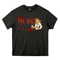 Asphalt the hell i wont with sassy pinup cowgirl Heavy Core Tee - texasbilliewilder