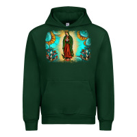 Forest Green gemstone our lady of guadalupe Urban Hoodie - JahusDesignShop
