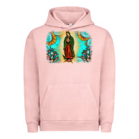 Pigment Salmon gemstone our lady of guadalupe Urban Hoodie - JahusDesignShop