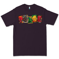 Plum peace juneteenth Premium Tee - CowGirlArtShop