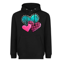 Black valentine's day hearts Heavyweight Hoodie - AdoDesignShop