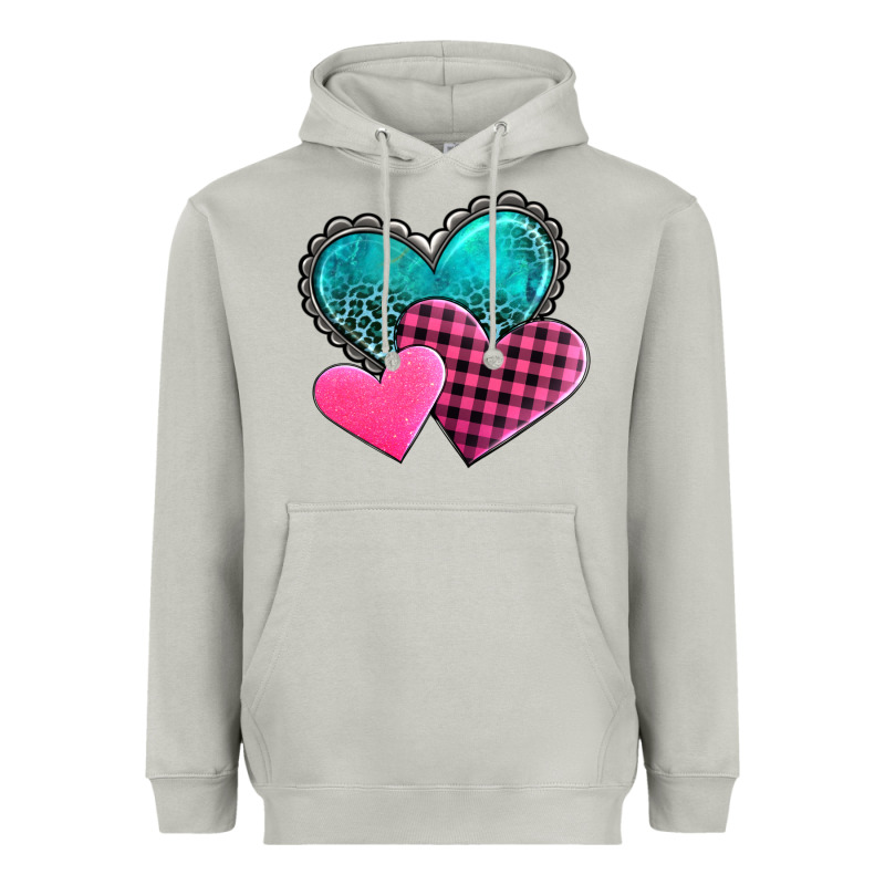 Valentine's Day Hearts Heavyweight Hoodie by AdoDesignShop | Teevron