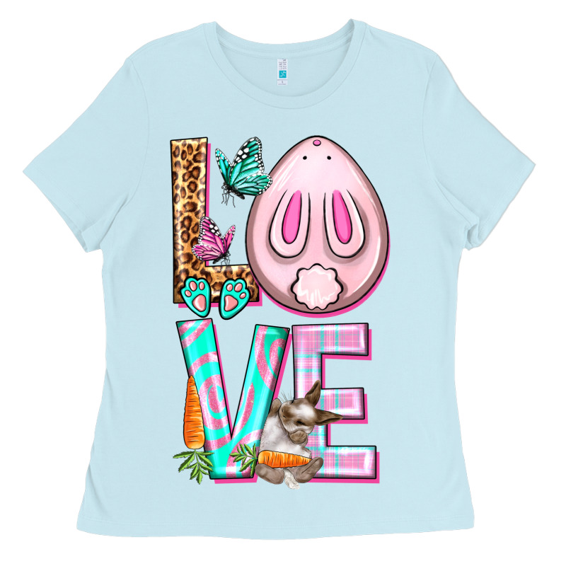 Love Rabbit Easter Day Ladies Tee by HowdyJamesFarm | Teevron