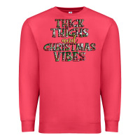 Cardinal thick thighs and Christmas vibes Premium Sweatshirt - AdoDesignShop