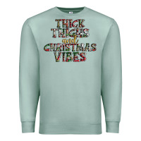 Seafoam thick thighs and Christmas vibes Premium Sweatshirt - AdoDesignShop