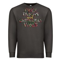 Smoke thick thighs and Christmas vibes Premium Sweatshirt - AdoDesignShop