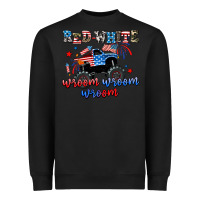 Black red white wroom wroom wroom Heavyweight Sweatshirt - AdoDesignShop