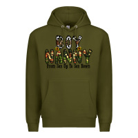 Army Green boy nanny from son up to son down Premium Hoodie - CowhideDigitalArt
