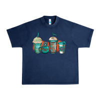 Navy turquoise junkie coffee cups Urban Heavy Tee - Jasminsmagicworld