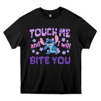 Black touch me and i will bite you Heavy Core Tee - texasbilliewilder