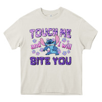 Cream touch me and i will bite you Heavy Core Tee - texasbilliewilder