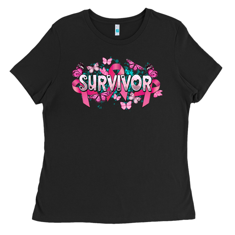 Cancer Survivor Cancer Awareness Ladies Tee by HowdyJamesFarm | Teevron