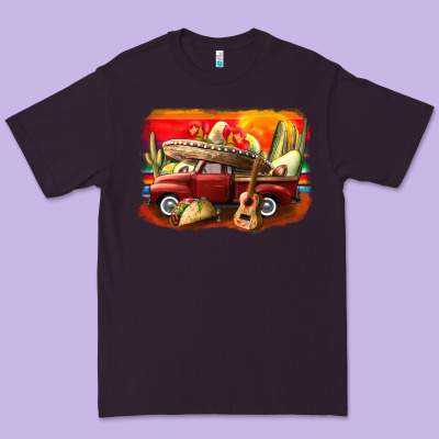 Mexican Cinco De Mayo Truck Premium Tee Designed By Cowgirlartshop