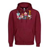 Burgundy music teacher Zipper Hoodie - AdoDesignShop