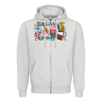 Dove Grey music teacher Zipper Hoodie - AdoDesignShop