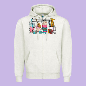 Music Teacher Zipper Hoodie Designed By Adodesignshop