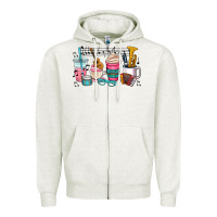 Oatmeal Heather music teacher Zipper Hoodie - AdoDesignShop