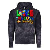 Cloud Black love needs no words Vintage Hoodie - FaDigitalArtStudio