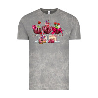 Cloud Rock valentine's day wine glasses Vintage Tee - OliviaCreatesArt