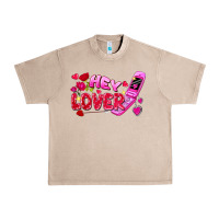 French Oak Hey lover flip phone Valentine's Day Urban Heavy Tee - FaDigitalArtStudio