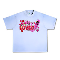 Hey Lover Flip Phone Valentine's Day Urban Heavy Tee | Teevron