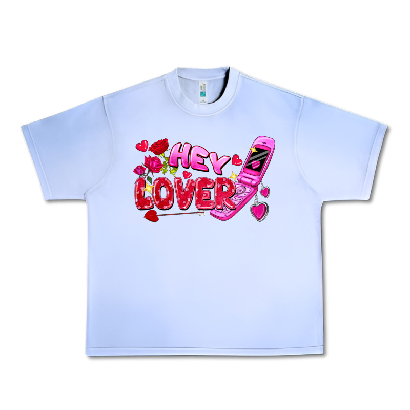 Hey Lover Flip Phone Valentine's Day Urban Heavy Tee by FaDigitalArtStudio | Teevron
