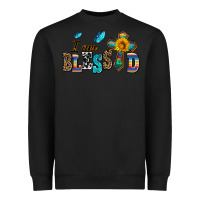 Black ı am blessed Heavyweight Sweatshirt - AdoDesignShop