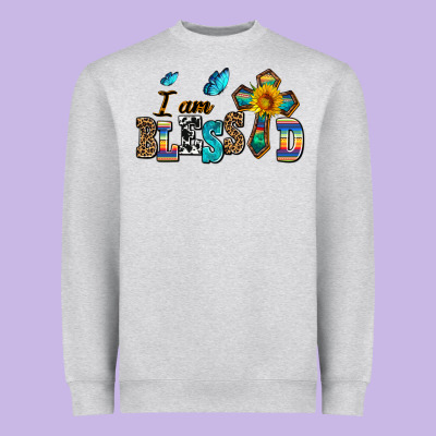 ı Am Blessed Heavyweight Sweatshirt Designed By Adodesignshop