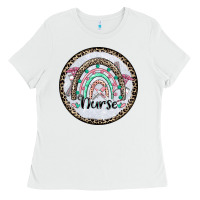 White nurse coaster Ladies Tee - CowGirlArtShop