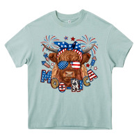 Arona moo rica highland cow Heavy Core Tee - RanaPortraitStore