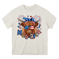 Cream moo rica highland cow Heavy Core Tee - RanaPortraitStore