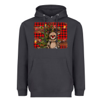 Smoke reindeer trees background Heavyweight Hoodie - AdoDesignShop