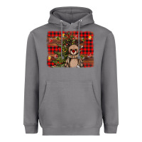 Storm reindeer trees background Heavyweight Hoodie - AdoDesignShop