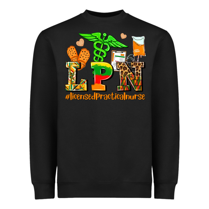 Lpn Juneteenth Licensed Practical Nurse Heavyweight Sweatshirt by AdoDesignShop | Teevron